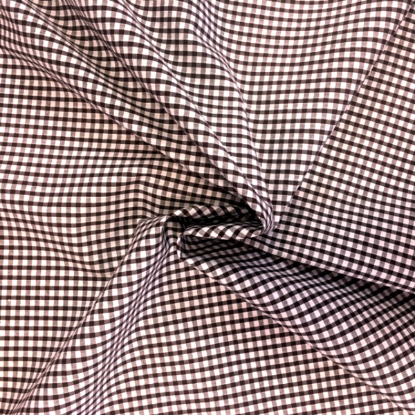 1/8'' Polycotton Gingham BROWN